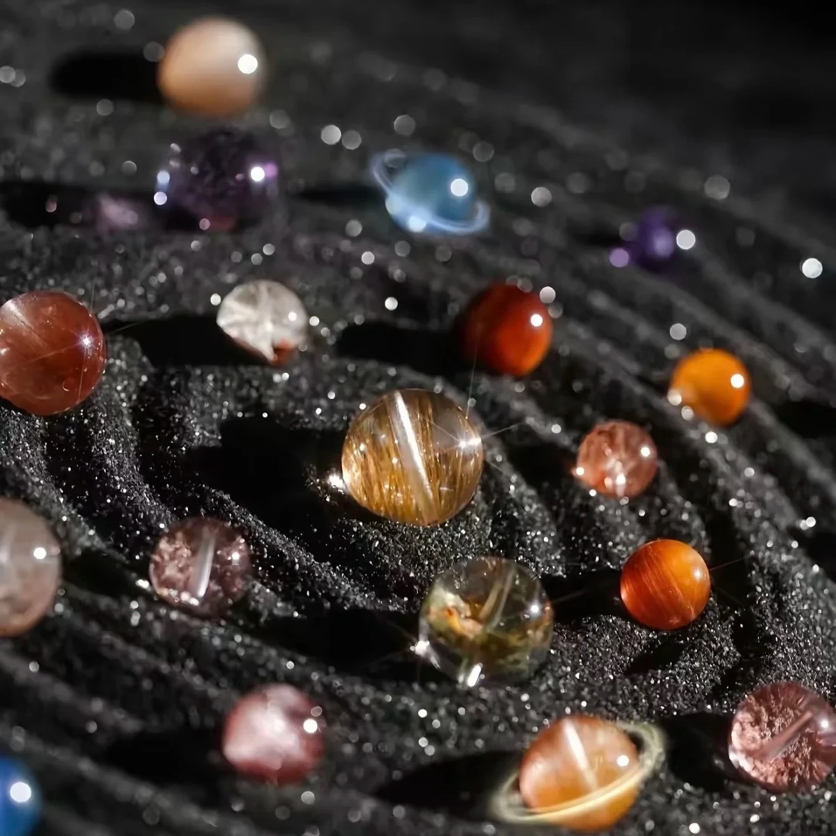 

Natural Stone Crystal Bead Amethyst Rock Quartz Bead Round Loose Spacer Gems for Jewelry Making DIY Necklace Bracelet Accessory