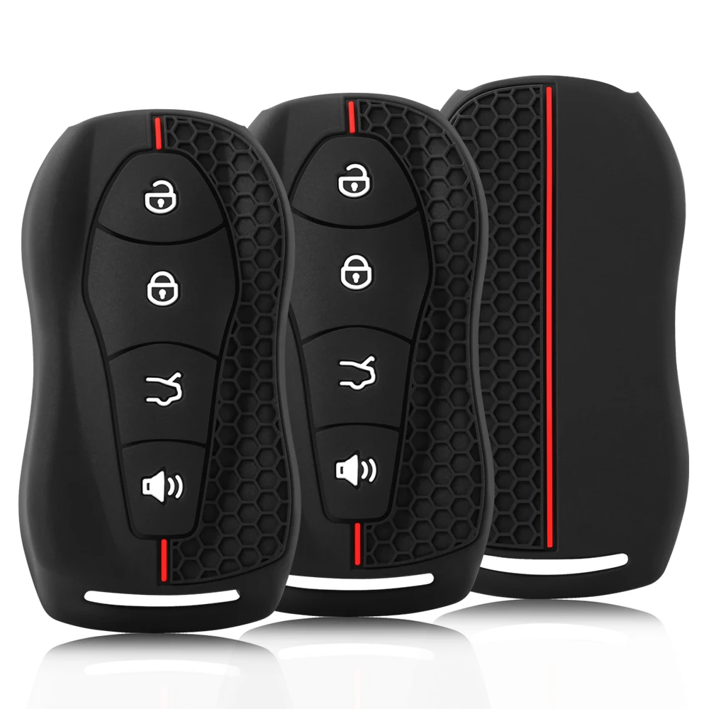 Silicone Car Key Case Cover Protector Fob For Geely Atlas Pro Boyue Tugella Azkarra FY11 Emgrand GS X6 EC7 Keychain Accessories