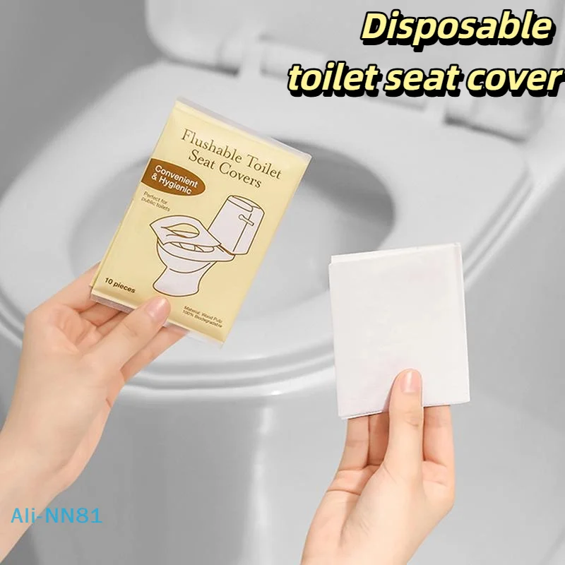 【M】tapete de inodoro desechable, funda para asiento Soluble en agua, portátil, para viajes, Camping, Hotel, accesorios de baño, herramientas adecuadas para WC