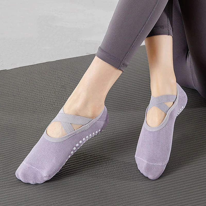 Yoga Socks Professional Anti Slip Socks Woman Sport Sweat-absorbent Breathable Pilates Socks Ladies Ballet Dance