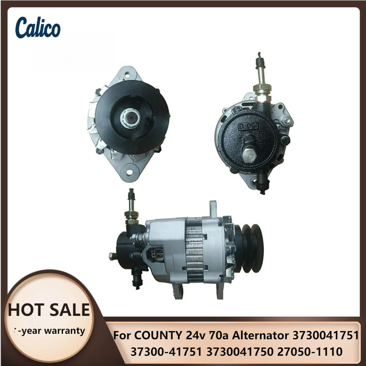 

The Ultimate Details Are Suitable for COUNTY 24v 70a Alternator 3730041751 37300-41751 3730041750 27050-1110