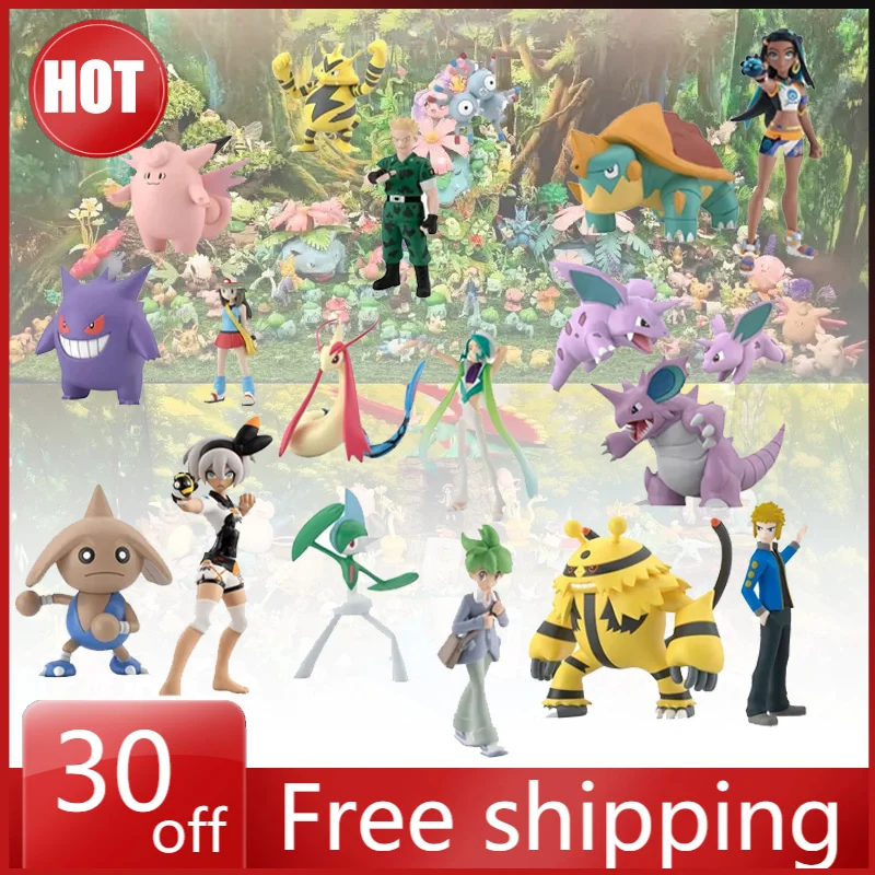 متوفر في المخزون بوكيمون عمل الشكل Ectoplasma Electabuzz عالم النسبات أنيمي نموذج سطح المكتب زخرفة ألعاب أطفال الهدايا