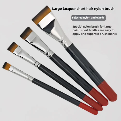 Imagen 1 del producto Laca artística específica, cepillo de pelo de nailon de pelo corto, vajilla de laca, cepillo de laca grande, herramientas de pintura al óleo, materiales artísticos, bolígrafo plano pequeño