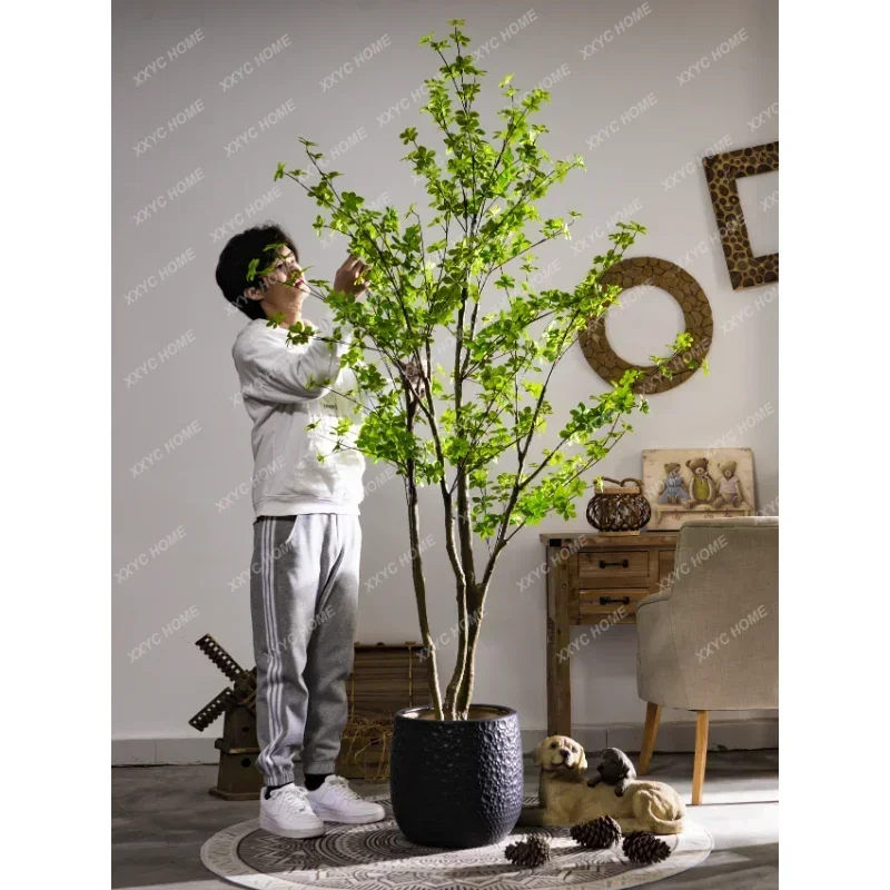 Imitative Tree Green Plant Potted Bionic Fake Trees Plant Indoor Living Room Decoration Ornaments