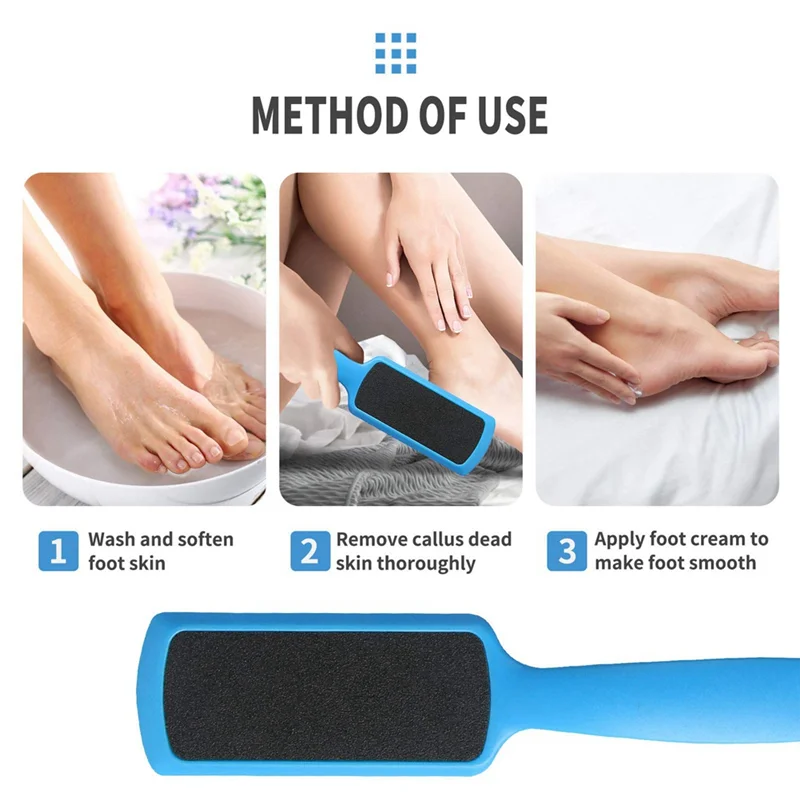 AA20-Pedicure Foot Files Callus Remover Kit With Double Sided Feet Rasp For Death Skin Professional Scrubber For Feet Kit (6 Pac