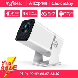 ThundeaL 4K Proiettore Full HD FHD TD80W Android WiFi 3D Home Theater TD80 Mini proiettore a fascio portatile Riunione Video 3D PK HY320