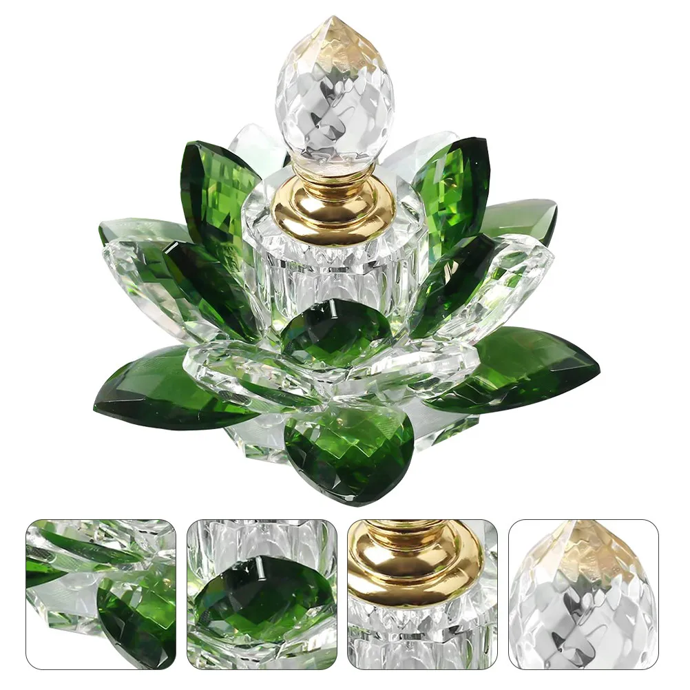 

1 шт. пустой флакон для духов в форме лотоса, стеклянный контейнер для эфирных масел, креативный флакон для хранения, аксессуар для домашнего декора