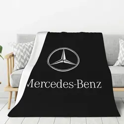 M-Mercedes Blanket B-Benz Brand Logo Throw Blankets Living Room Bedroom Sofa Bed Warm and Comfortable All Season