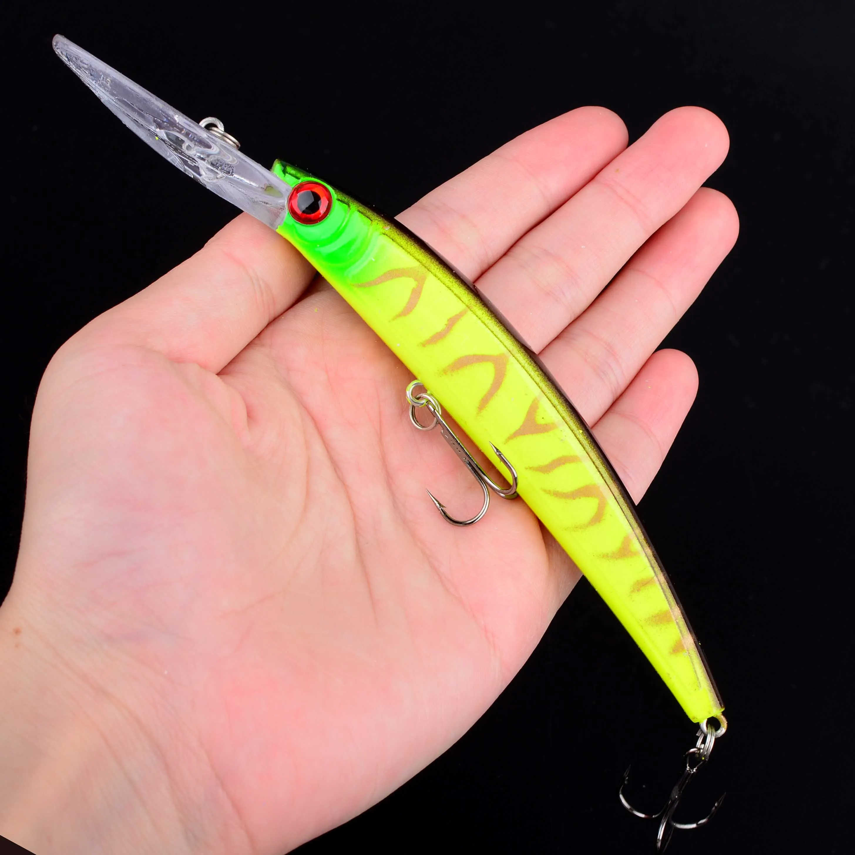 1PC Minnow Fishing Lure Laser Hard Artificial Bait 3D Eyes Fishing Wobblers Pike Carp Bait Crankbaits Fishing Tackle image 6