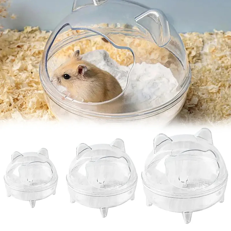 Hamster Sand Bathroom Small Pet Sand Bath Cage with Large Capacity and Splash Prevention Removable Pet Tools Hamster Toilet Ferr