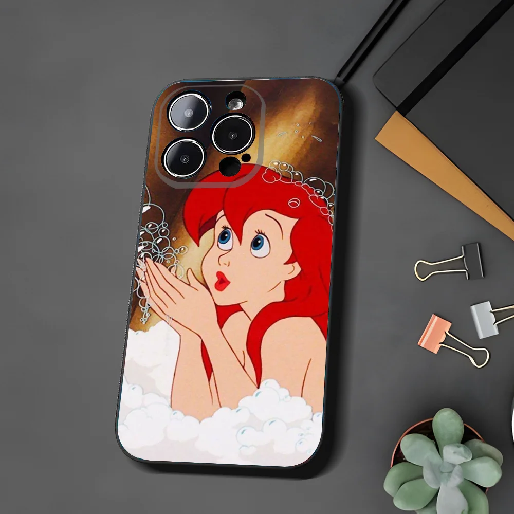 The L-Little M-Mermaid Phone Case For Iphone 15 11 13 14 Pro Max 7 8 Plus X Xr Xs Max Se2020 12mini Cover Case