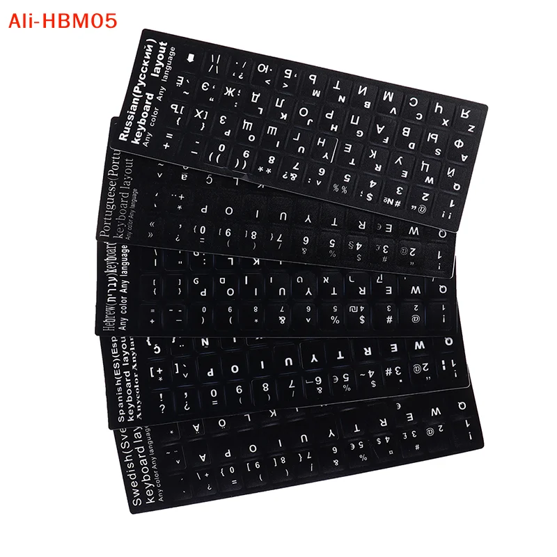 (HB05)Russian Keyboard Cover Stickers For Book Laptop Keyboard 10 "To 17" Computer Standard Letter Layout Keyboard Covers Film