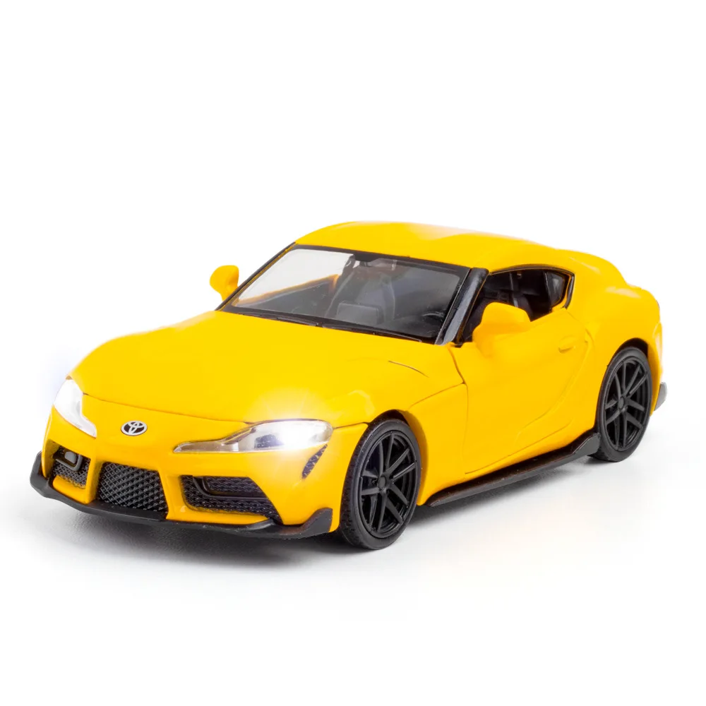 1:32 Toyota Supra GR Fast & Furious Alloy Model Car Toy Diecasts Casting Pull Back Sound and Light Car Toys For Children Vehicle