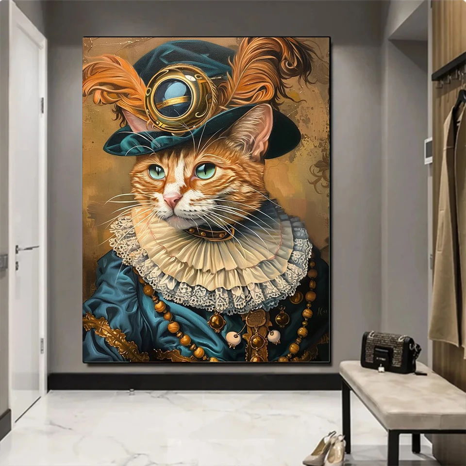 New Arrival Hat Cats Diy Diamond Painting Raccoon Animals Full Diamond Mosaic Embroidery Cross Stitch For Home Decor