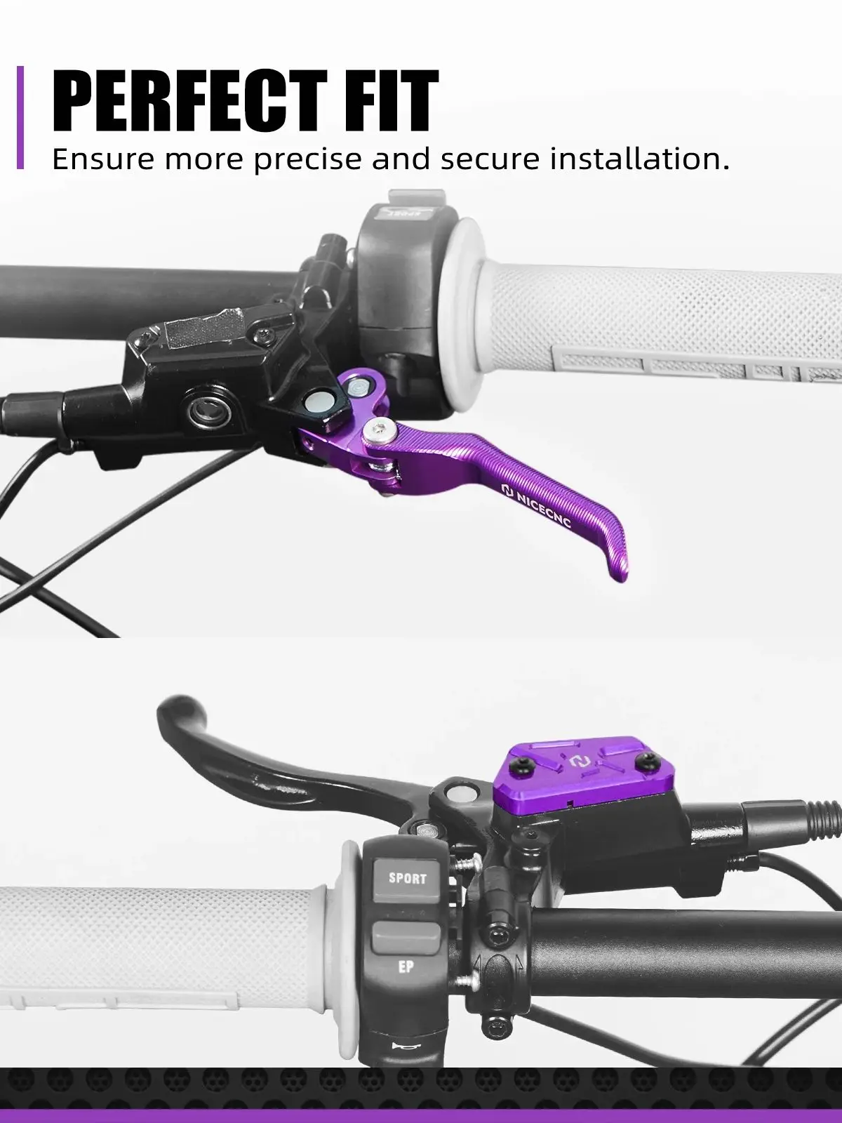 AliExpress NICECNC For Surron light bee X light bee S L1E Segway X160 X260 Dirt Bike Front Rear Brake Levers & Brake Reservoir Covers