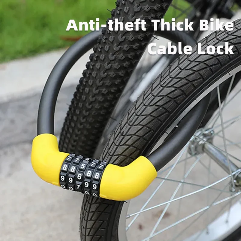 Anti-diebstahl Fahrrad Kabel Schloss Langlebig Dicke Stahl Motorrad Rad Schloss Tragbare Straße Fahrrad Passwort Schloss Fahrrad Zubehör