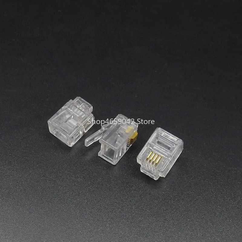 20/50/100Pcs RJ11 6P2C 6P4C 6P6C Crystal Heads  RJ45 8P8C Telephone Internet Modular Plug Jack Network Connector