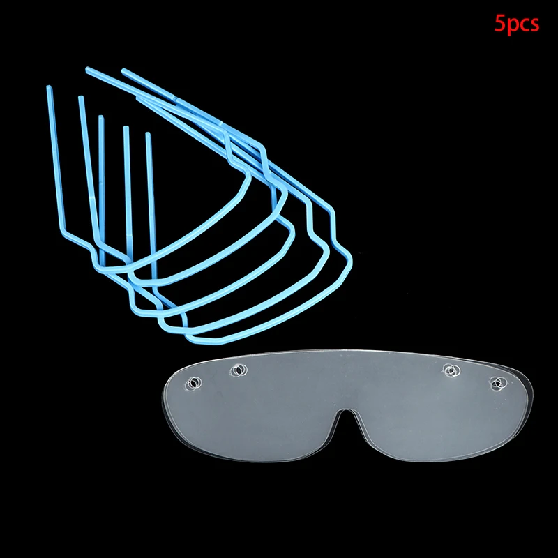 Gafas de seguridad desechables dentales, protección ocular, laboratorio, 5 unidades por juego