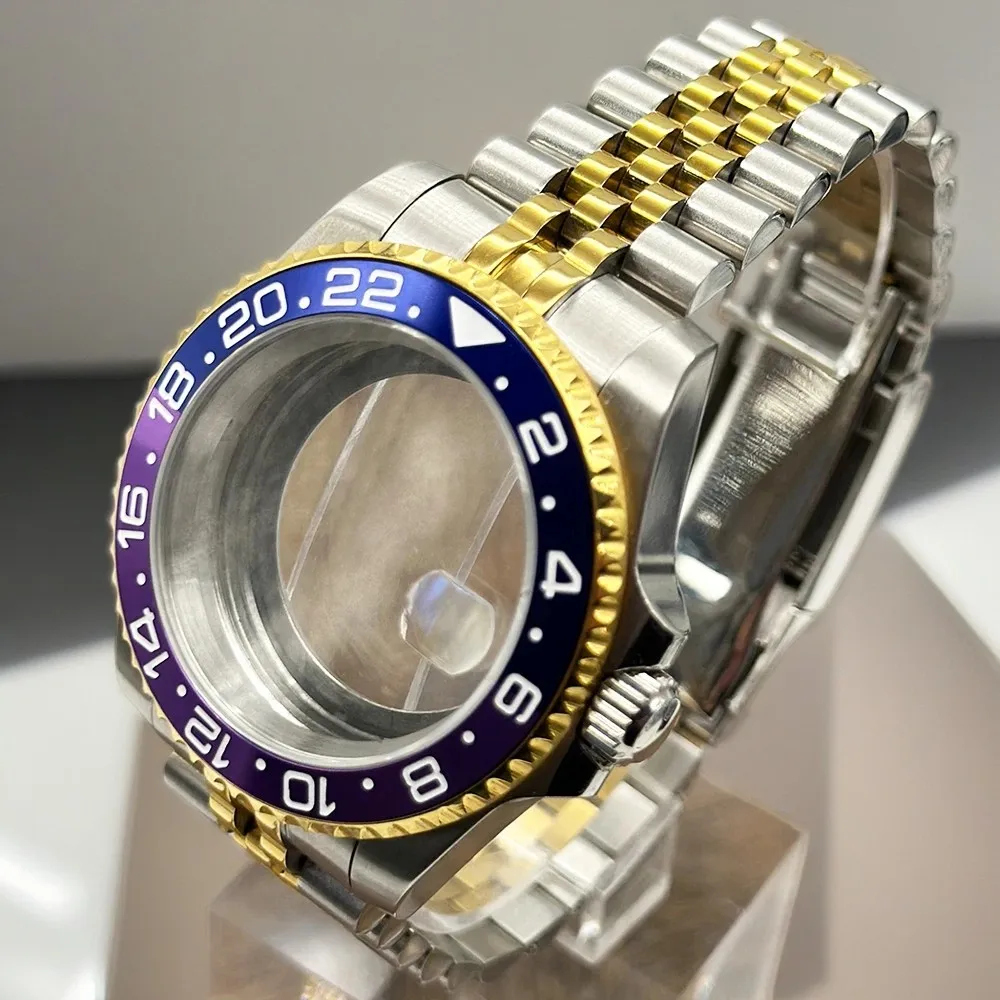 NH34 NH35 NH36 NH38 NH39 NH70 ムーブメント 40mm ケース 28.5mm ダイヤル シルバー オールド ウォッチ GMT サブボックス セラミック ベゼル アルミニウム サファイア