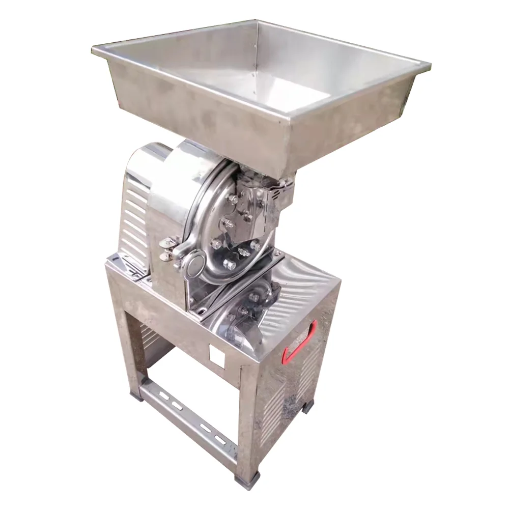 2021 New All 304 Stainless Steel Grains Spice Tea Crusher Pulverizer Machine for potato, corn, cassava,herbal powder