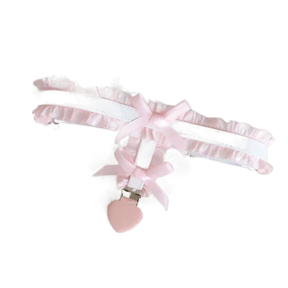 

Fashion Alloy Lolita Leg Rings Love Heart Pendant Tassel Lace Stretch Thigh Chain Elastic Band Geometric Leg Thigh Chain Summer