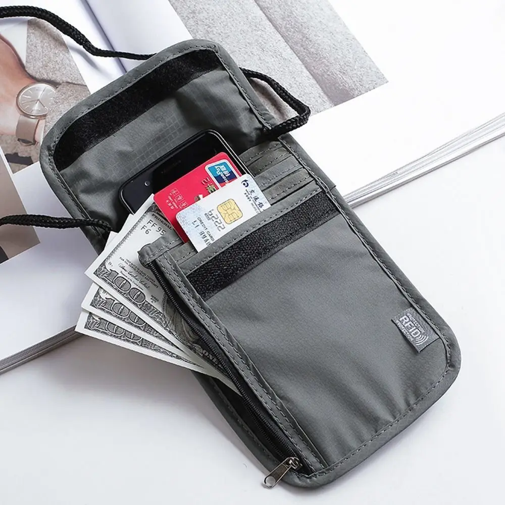 1 шт. водонепроницаемая нейлоновая сумка для хранения RFID дорожная сумка для документов сумка для паспорта шейный кошелек деньги документ карты сумка для паспорта