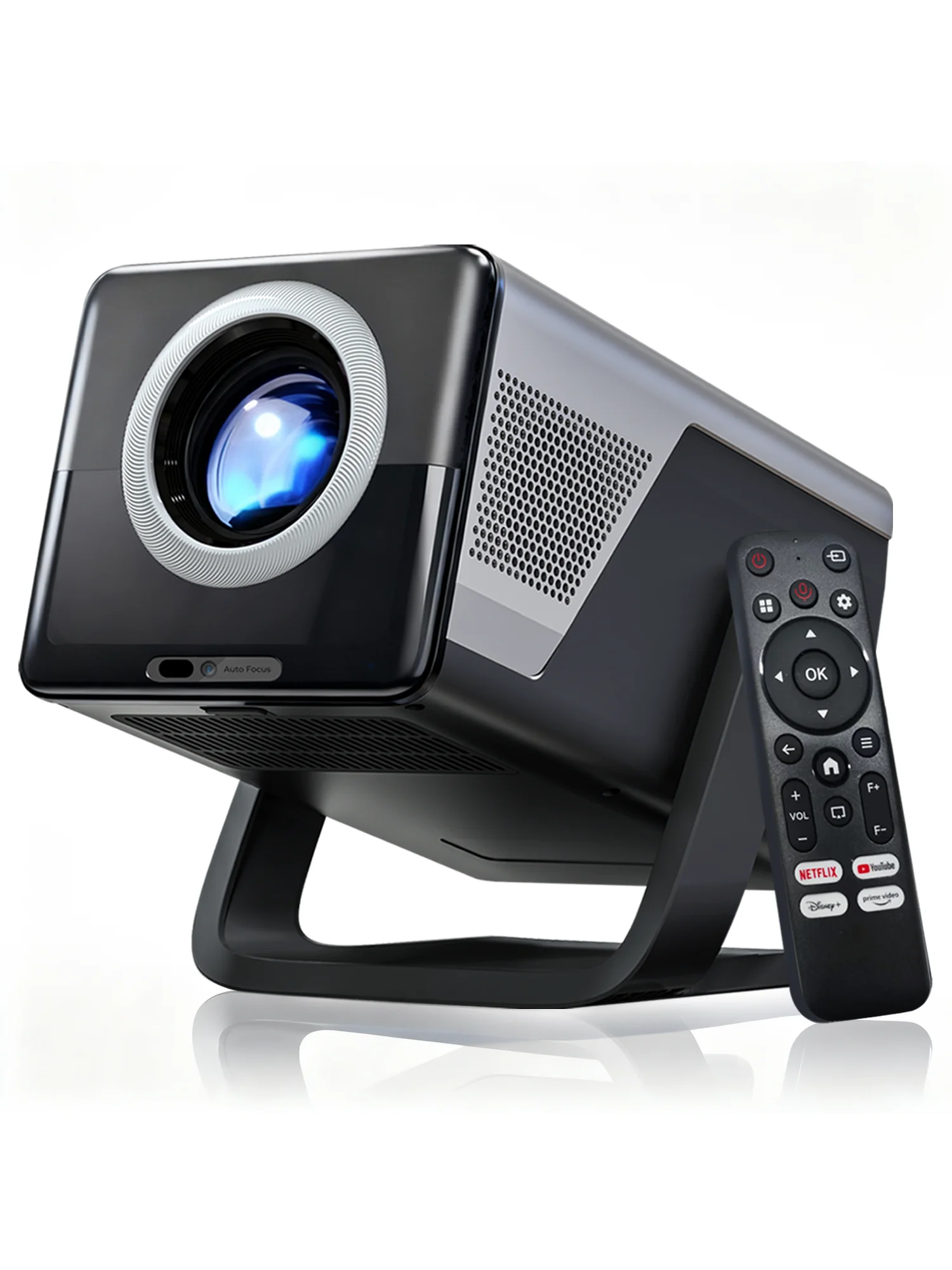 Projektor Smart X7 z natywną rozdzielczością 1080P, obsługą 8K/4K, 1000 ANSI | System operacyjny Android 14, zgodny z Netflix i YouTube | Projektor do home theater i odtwarzania wideo — zdjęcie produktu 7