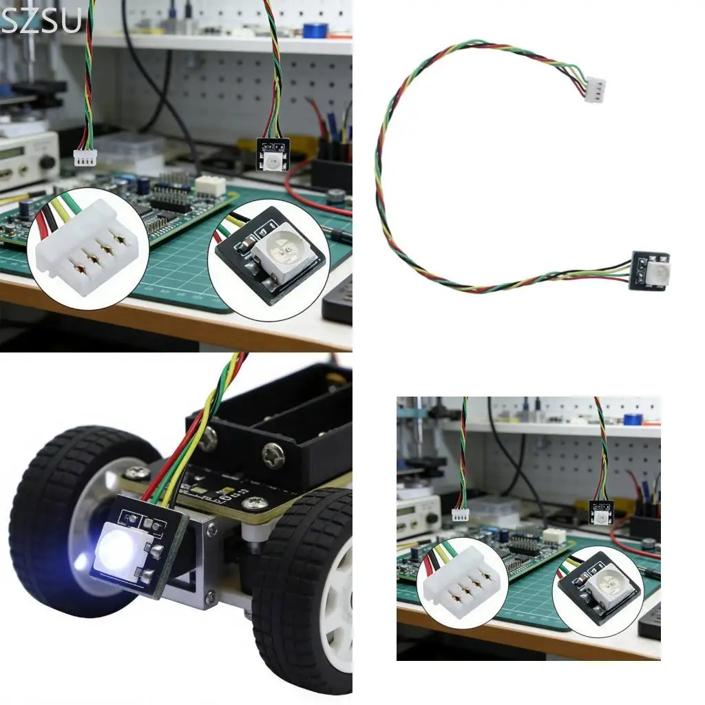 

Модуль комплекта света SZSU Cyberbrick Light для проектов 3D-печати с цветными светодиодными эффектами и простой сборкой