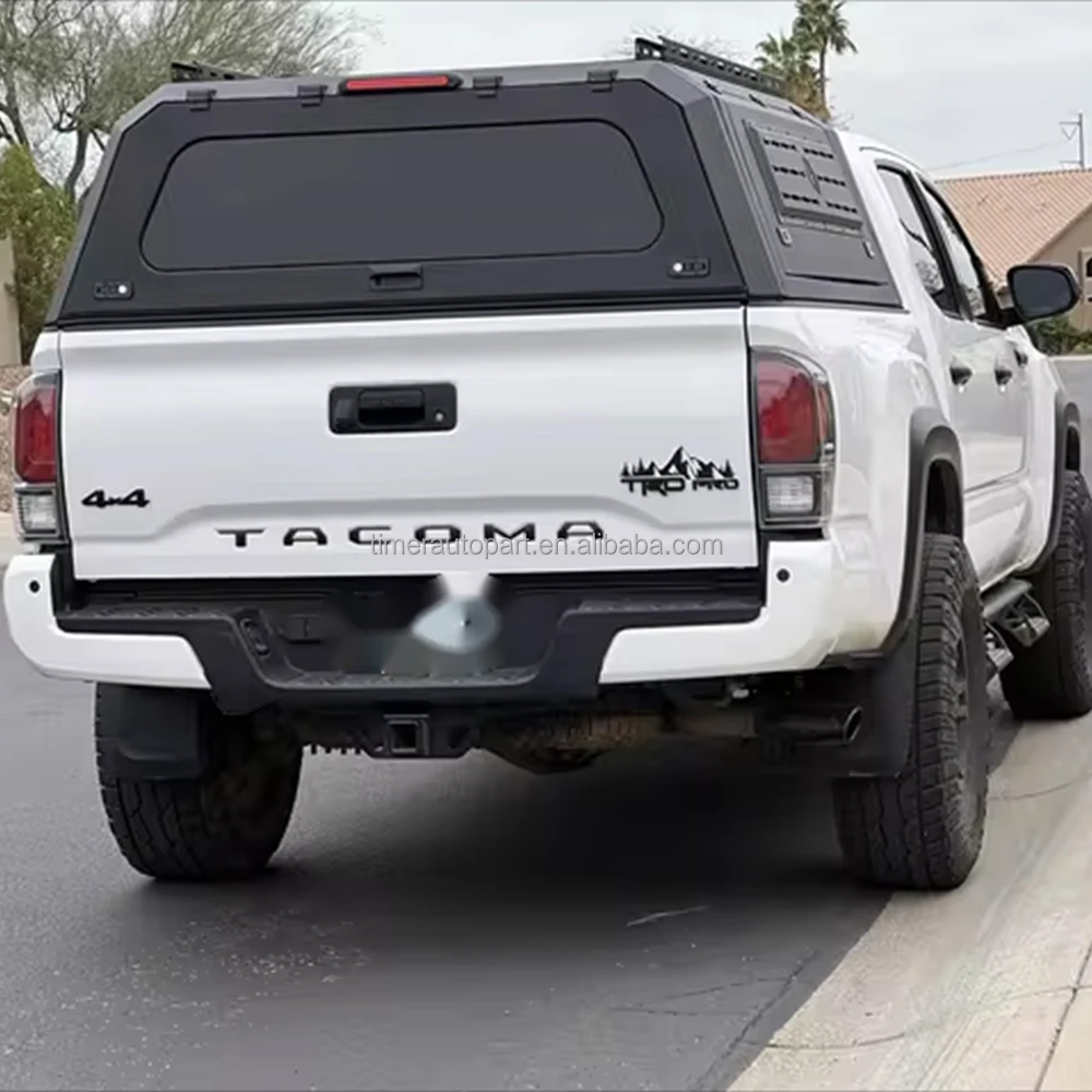 2024-2025 for Tacoma Off-Road Hard Truck Topper Shell Waterproof Steel Cab Canopy for Ute Camper Bed Cover with Lockable Door