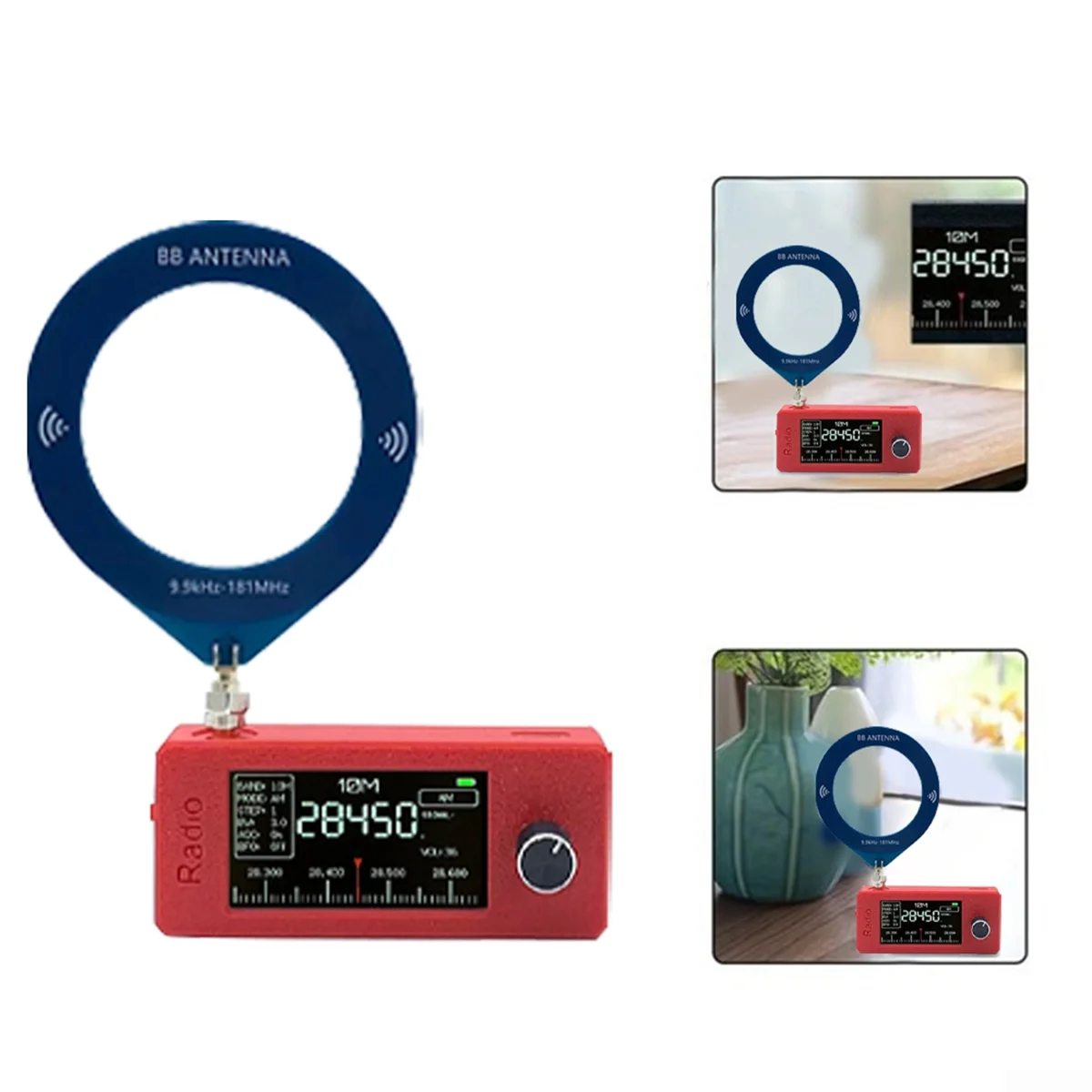 BFYLE Compact SI4732 Full Band Radio Receiver 10Khz-180Mhz, Mini Pocket Radio LSB USB, AM, FM, for on-the-Go Listening