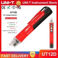 UNI-T AC Voltage Detector UT12D Non Contact Voltage Tester 24V-1000V Contactless Electric Tester Pen Power Sensor LED