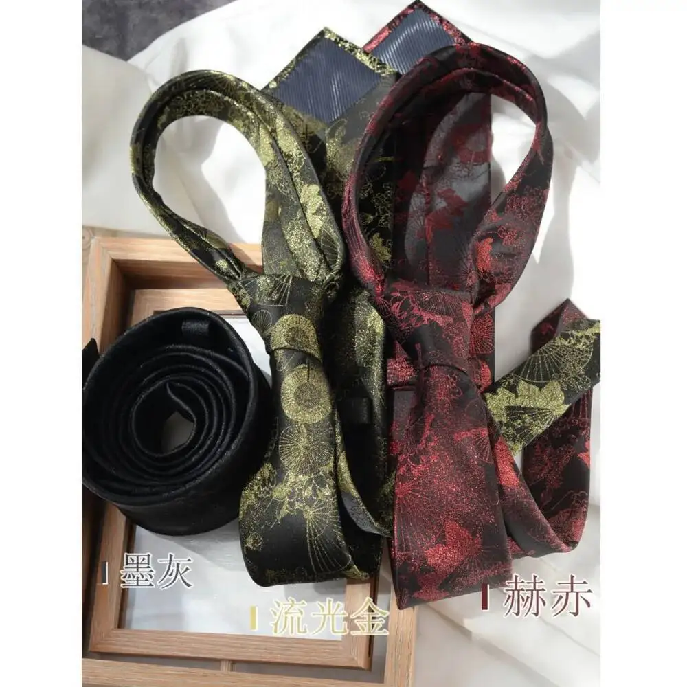 Cravatta artigianale in stile nazionale, accessorio per camicia da abito casual di fascia alta per uomo e donna, moda artistica ed elegante