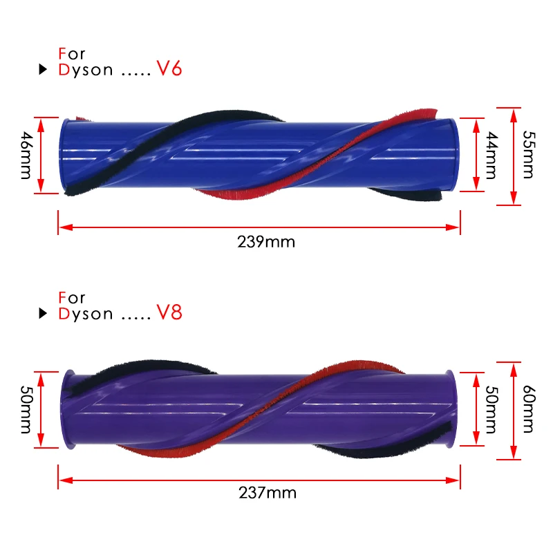 Brush Roll Replacement Kit Compatible For DYSON V6 V8 V10 V11 Cordless Brushroll Cleaner Head Brush Bar Roller 966821-01 Part