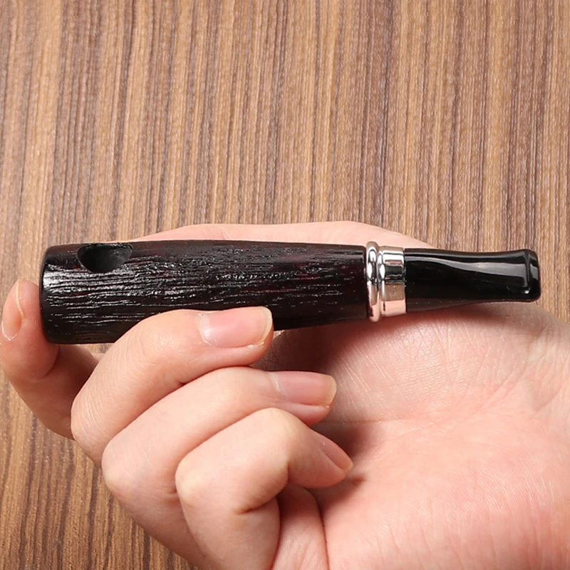 

Handmade Wooden Smoking Tobacco Pipe Solid Wood Tobacco Smoking Pipe Removable Washable Portable Wood Tobacco Pipe Men's Gift