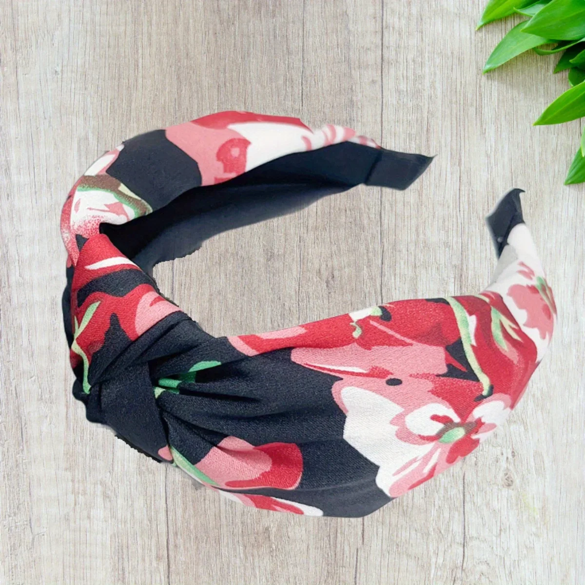 

Fashion Top Knot Twist Hairband Elastic Headwear Print Cloth Hair Hoop Headwrap Headband for Women Headdress Accessories