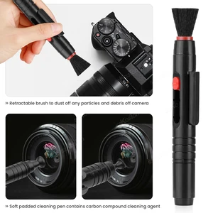 Lens Cleaning Pen with soft brush, double -sided carbon head, camera lens, optical glasses, PS4, PS5, VR Headset 10 Main Sales PS5 Glasses VR - №3