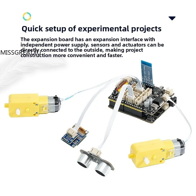 Expansion Board EXP1 Full IO Pin Breakout Stabilized Power Supply Multi Sensor Plug Interface Educational Electronic Kit