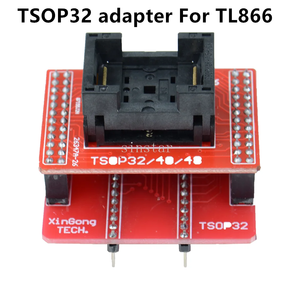 Compatible with long-type TL866CS, TL866A, TL866II PLUS. TSOP32 burn-in socket