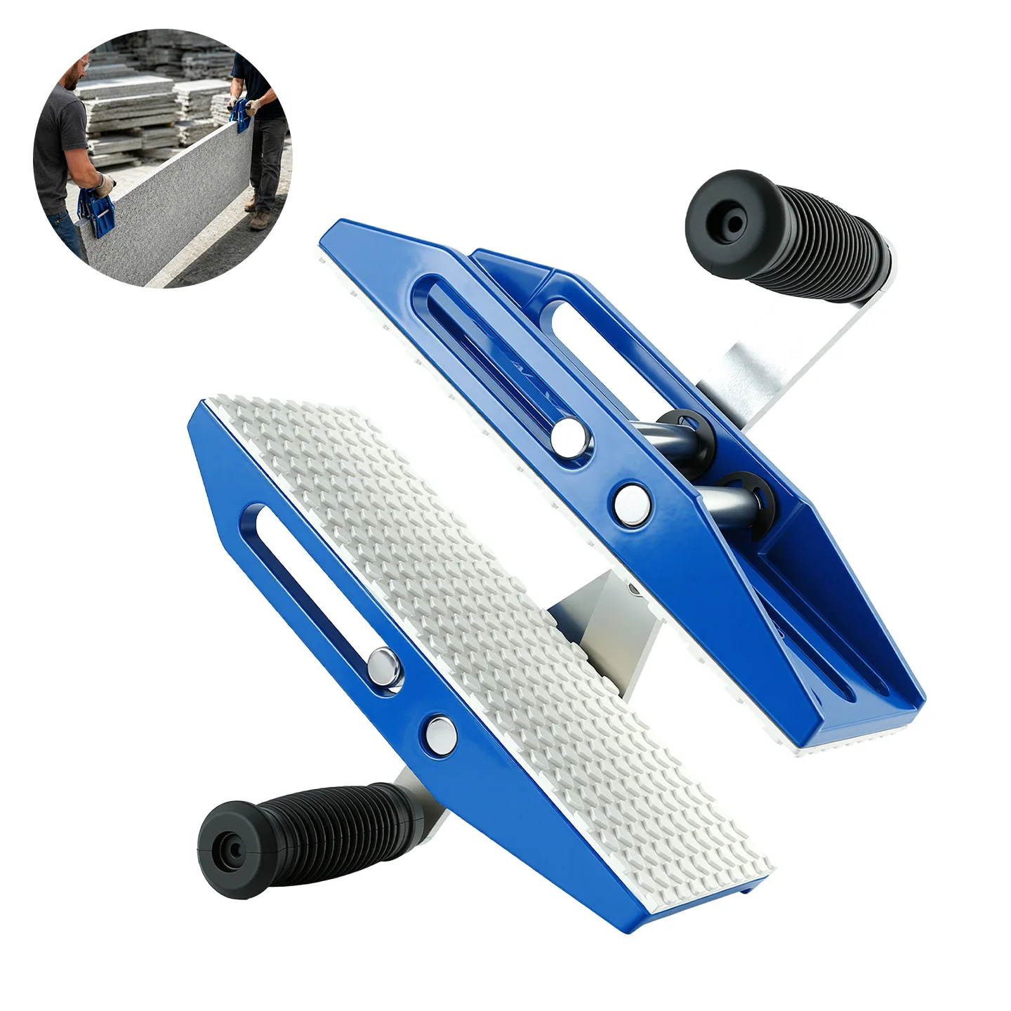 LOZLIN Portable Tools for Manual Material Handling of Wooden Stone Glass and Marble Two Person Clamp Tool Load Capacity 350KG