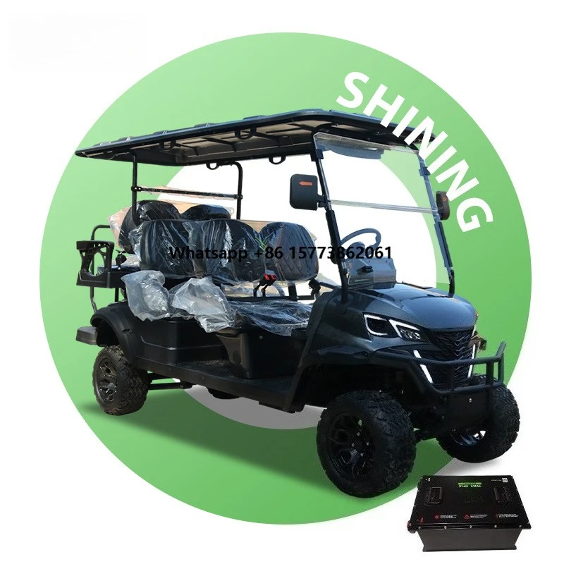 lsv Fast Electric Utility Luxury 72v Lithium Battery Golf Cart Street Legal 6 Seat 5KW AC Motor 50-70km/h