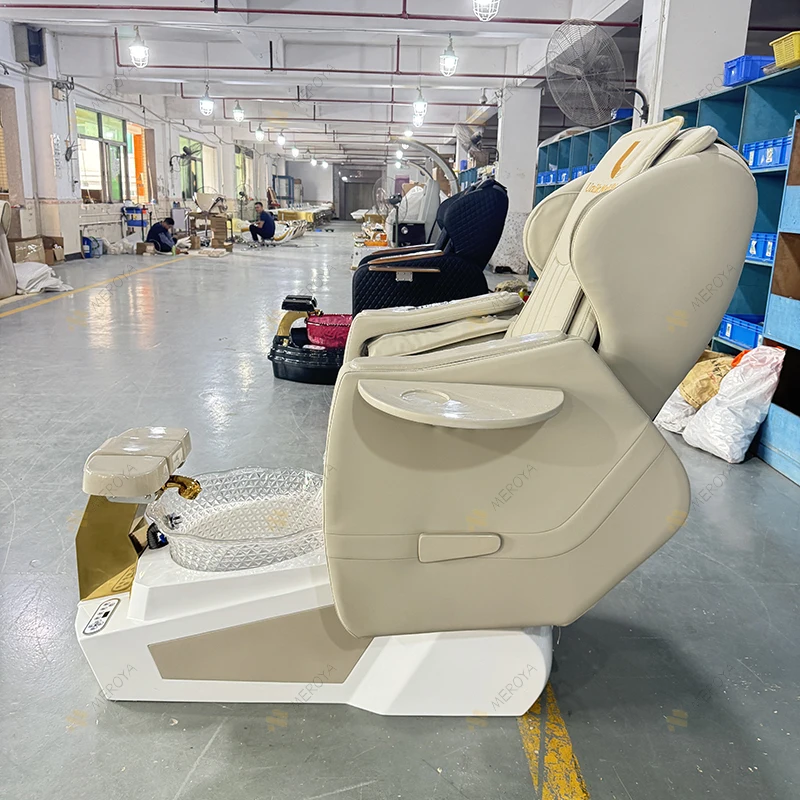 Remote Control Nail Salon Foot Spa Pedicure Chair Electric Pedicure Chair with Back Massage for Salon
