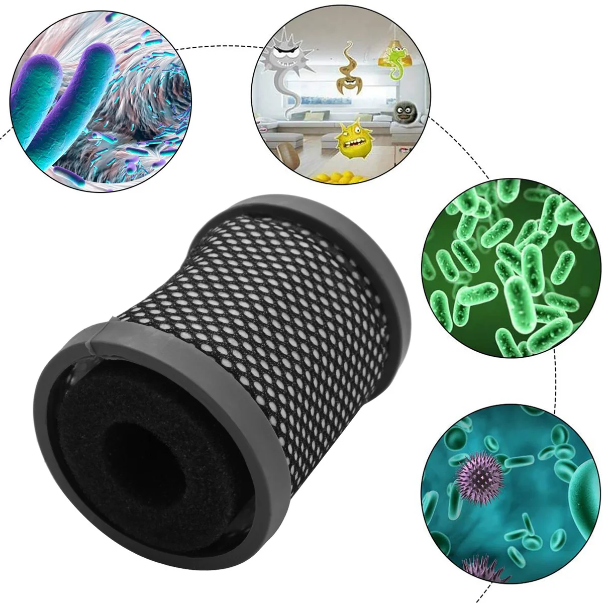 HOT Filter and Sponge for HOOVER T116 Vacuum Cleaner Exhaust Filter Post Motor H-Free 100Series Filter Dust to Reduce Dust 2