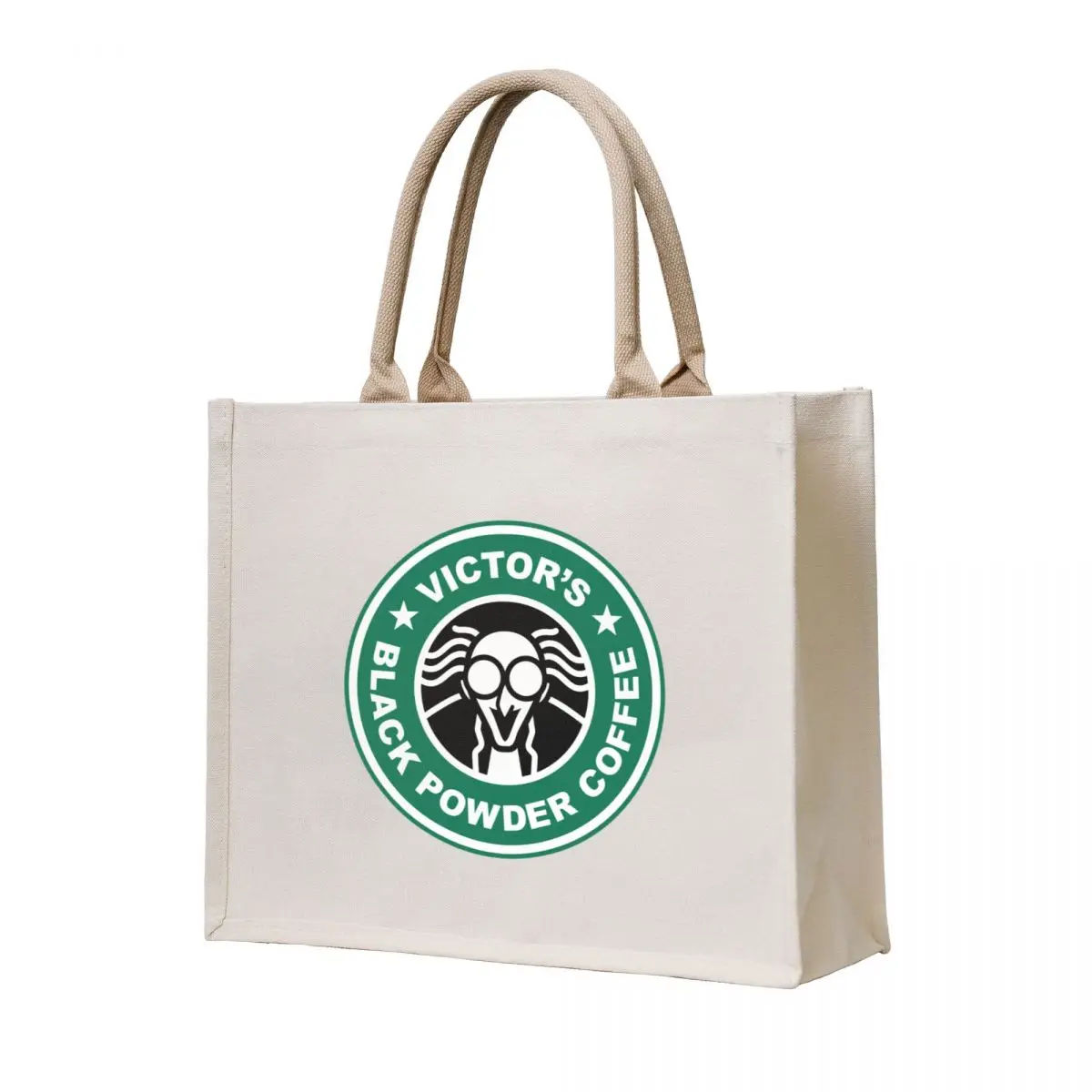 Victor's Black Powder Coffee Tote Bag eco bag folding Women's shopping bag Shopping bags tote