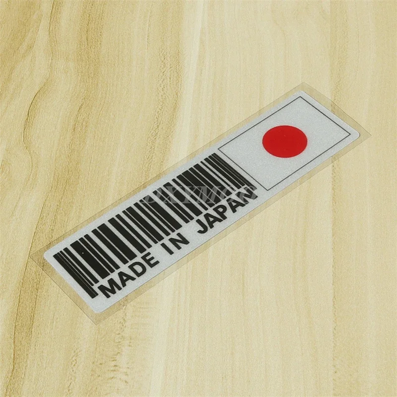 DXYMOO Bar Code MADE IN JAPAN Car Stickers Waterproof Motocross Auto Truck Window Body Decal Reflective