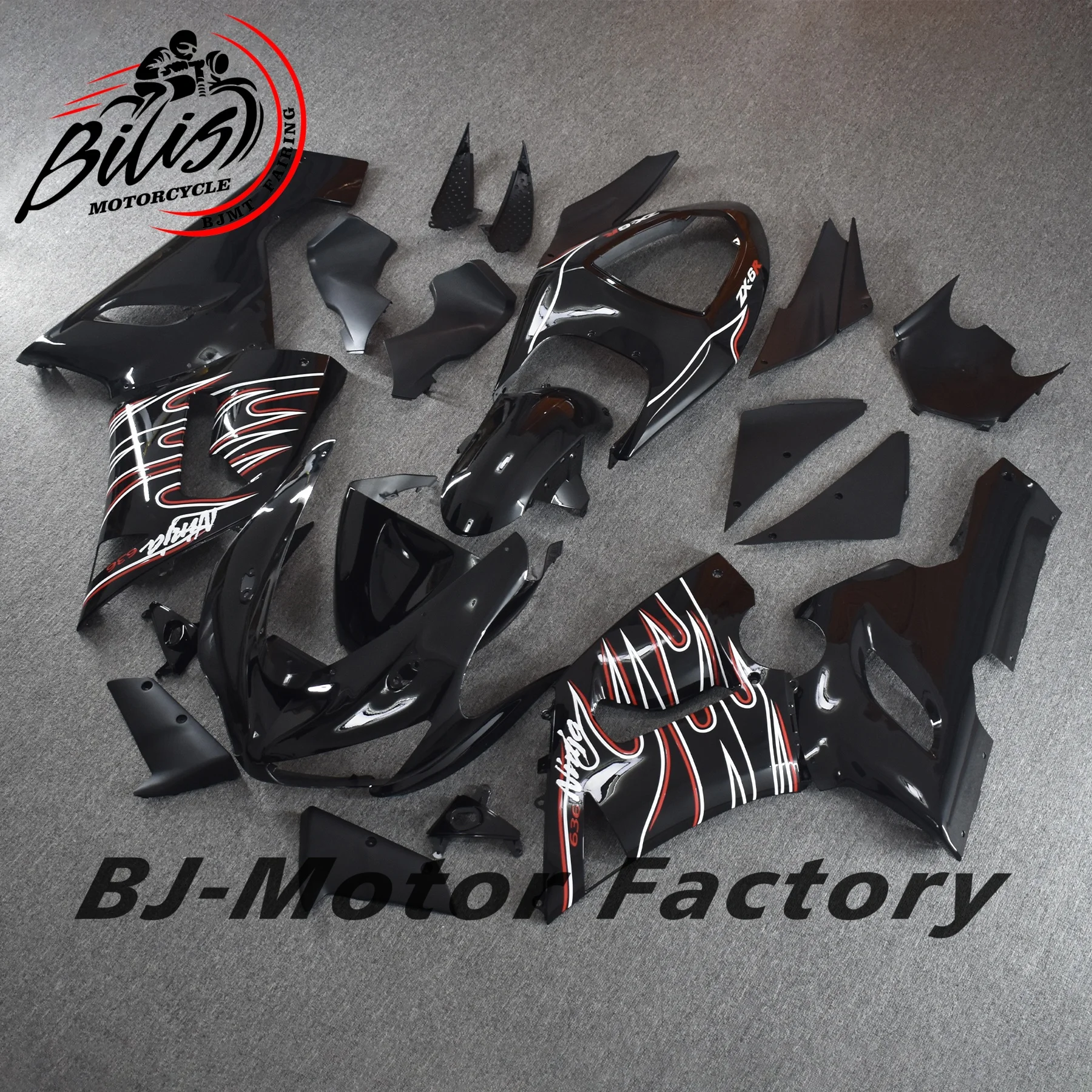 دراجة نارية الهدايا المجمعة لكاواساكي ZX6R ZX-6R ZX-636 2005 2006 هيكل السيارة مجموعة عالية الجودة ABS حقن 05 06