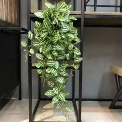 100CM Artificial Green Tropical vine Fake Foliage Hanging plants Rattan leaves Garland Home Garden Wall Decoration