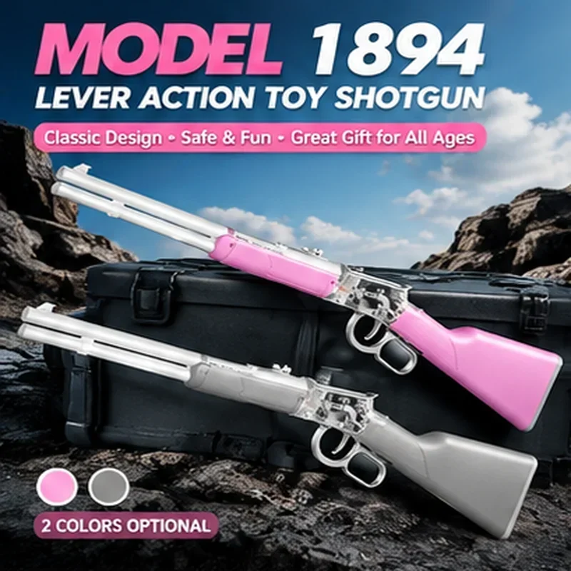 Manual Shell Ejection Model Toy, Pink Grey Decorative Collectible Toy for Boys, Children Play Ornament