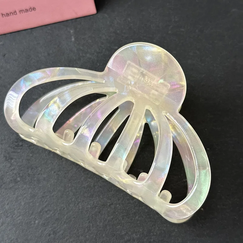 Korean Woman Shell Design Acetate Hair Claws Ladies Novelty Barrettes  Hairpins Headwear Ornaments Girls Large Hair Accessories