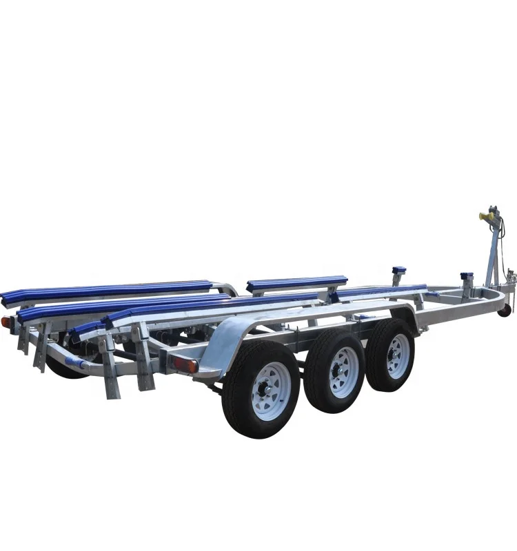Heavy Duty Triple Axles Long Boat Trailers for Yacht Transport