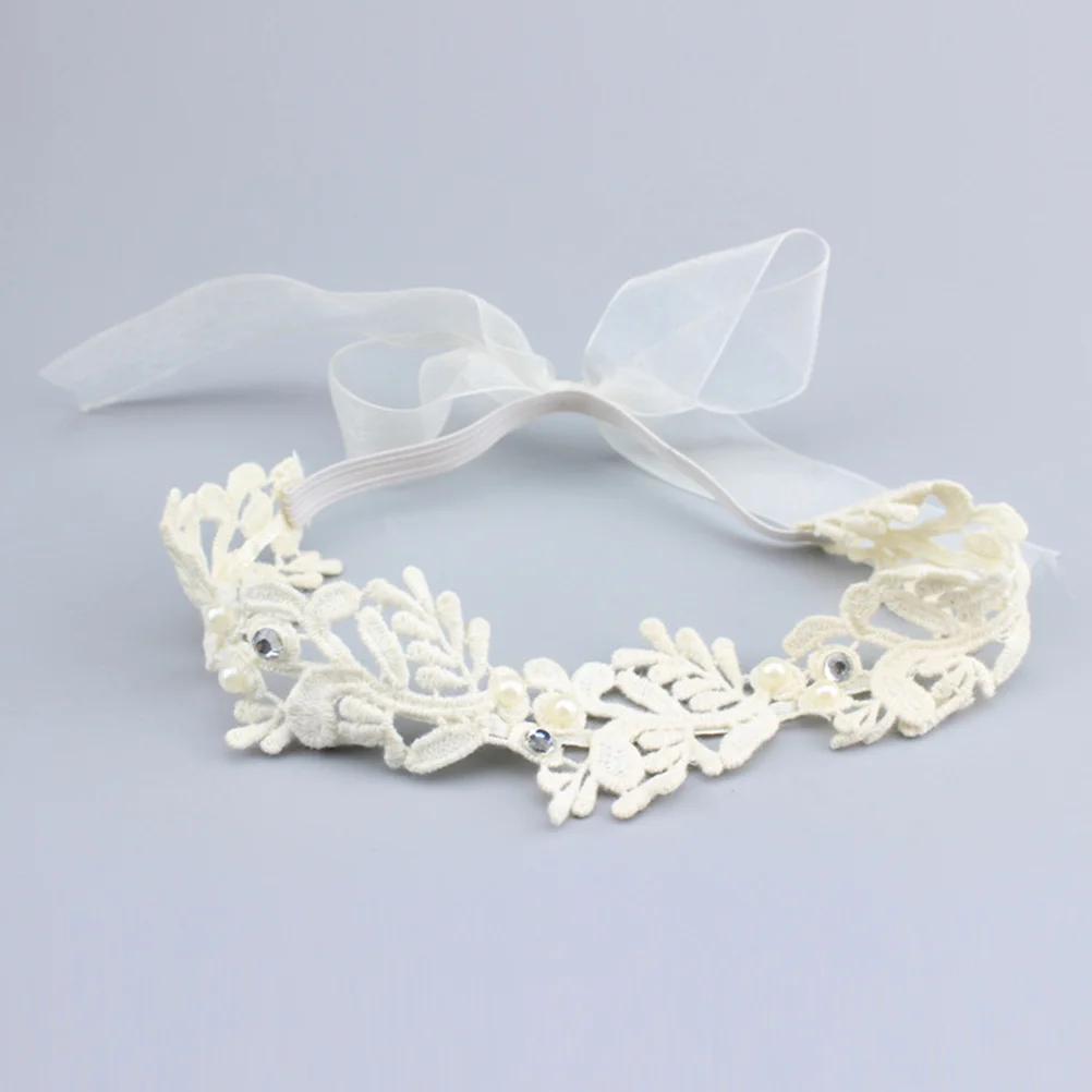 

2Pcs Hair Accessories Lace Floral Headband Cute Hair Decoration for Party Daily Life Headdress
